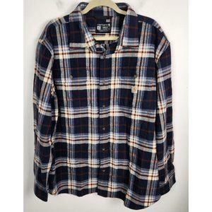 Carhartt Men's Sz. XL Loose Fit Button Up Plaid Shirt Jacket